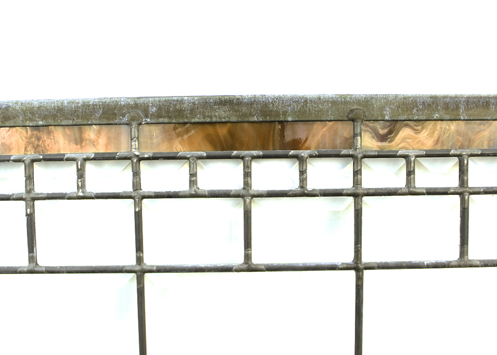 Salvaged Substantial Lead Glass Window Insert