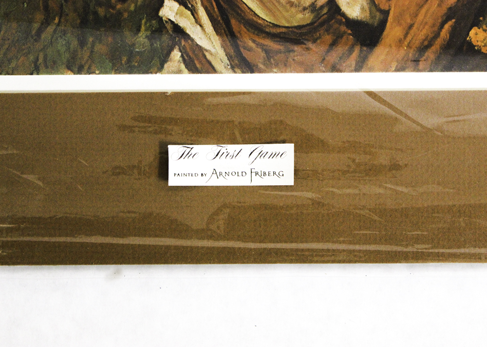 Collection of Four Arnold Friberg Football Offset Lithographs