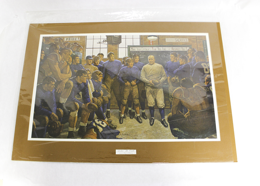 Collection of Four Arnold Friberg Football Offset Lithographs