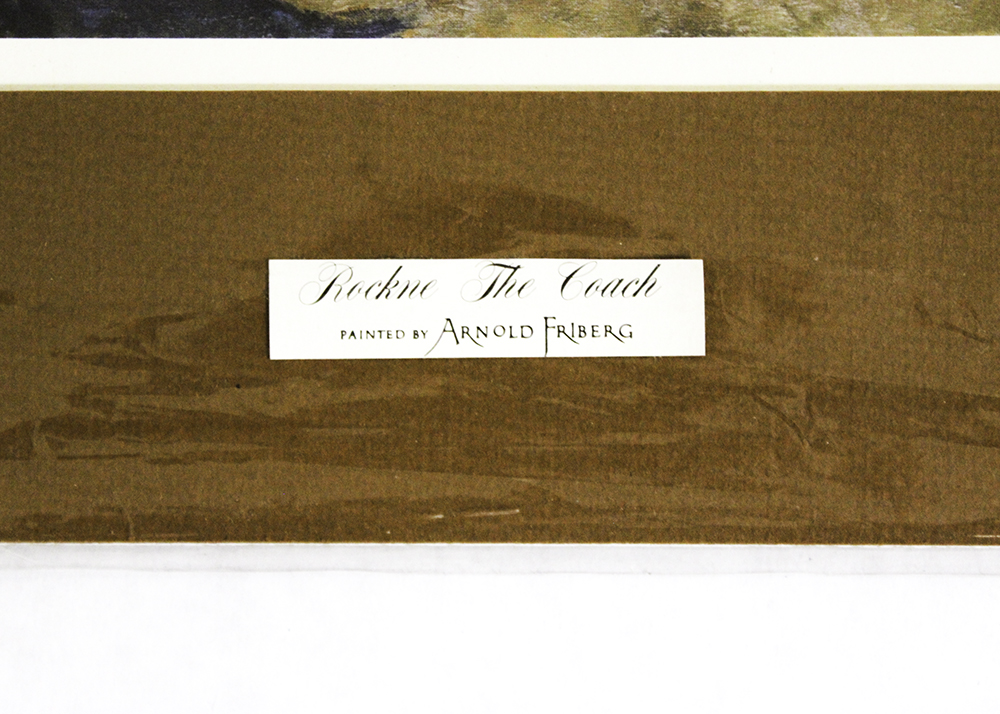 Collection of Four Arnold Friberg Football Offset Lithographs