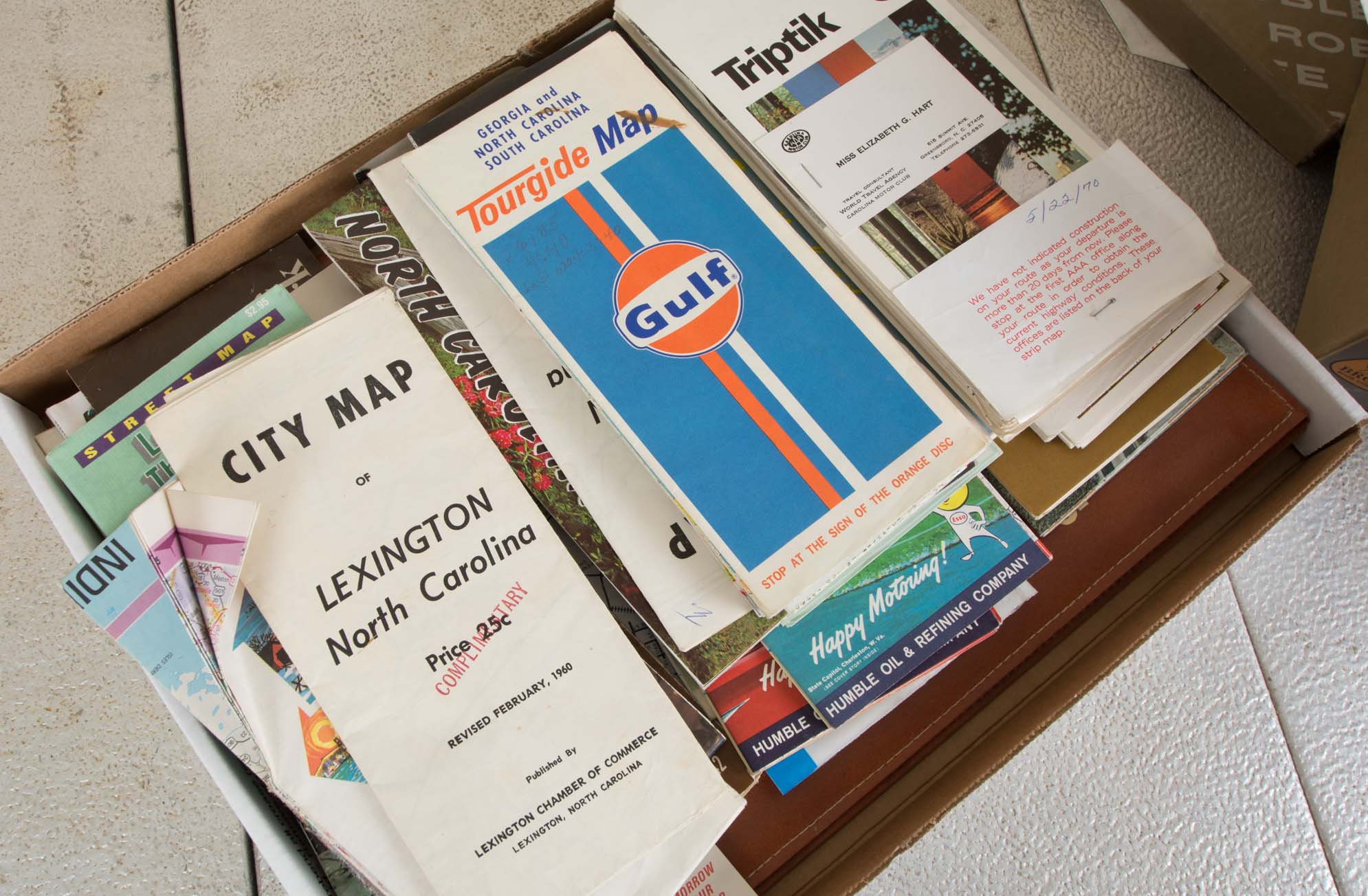 Vintage Maps and Attraction Brochures