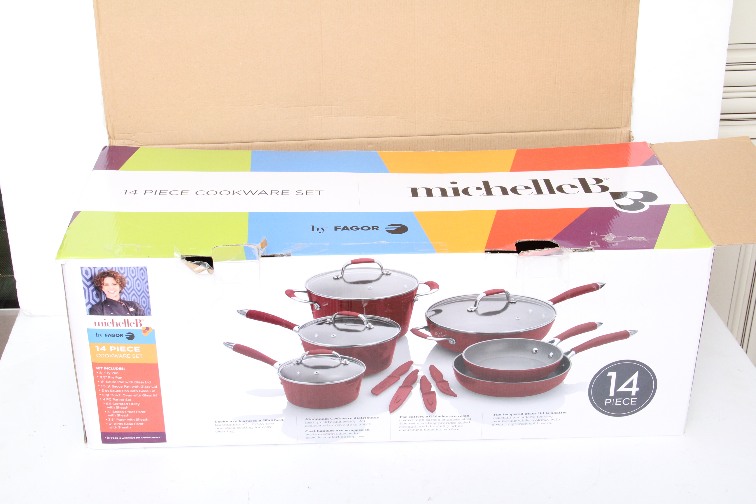 14-Piece Michelle B. Cookware Set by Fagor