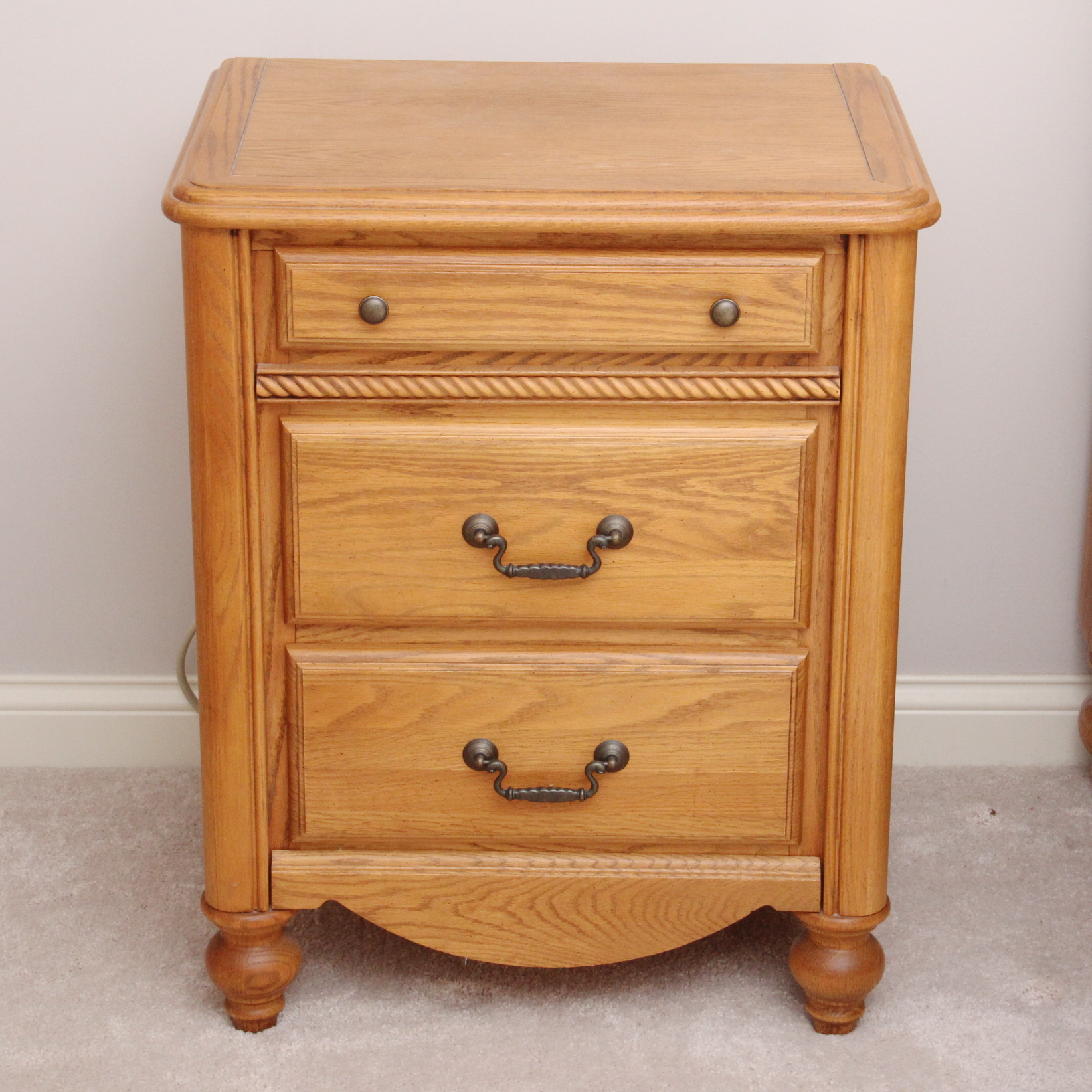 Pair of Arbek Oak Nightstands
