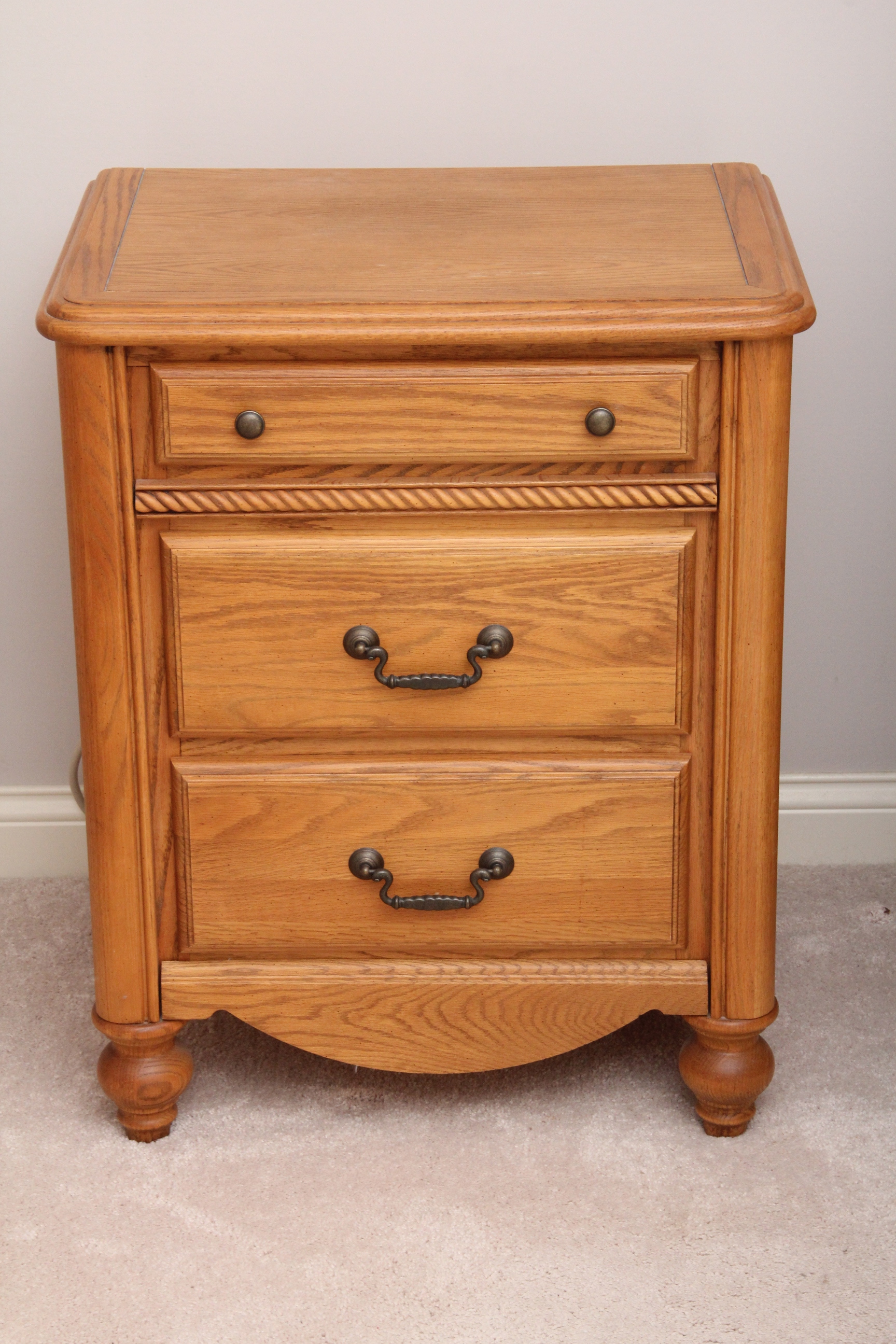 Pair of Arbek Oak Nightstands