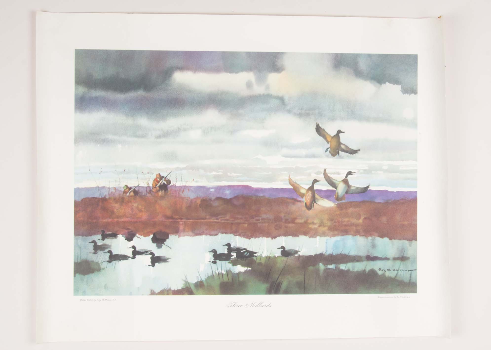 Pair of Roy M. Mason Watercolor Prints