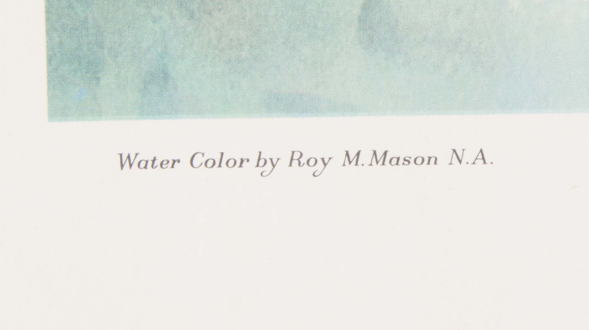 Pair of Roy M. Mason Watercolor Prints