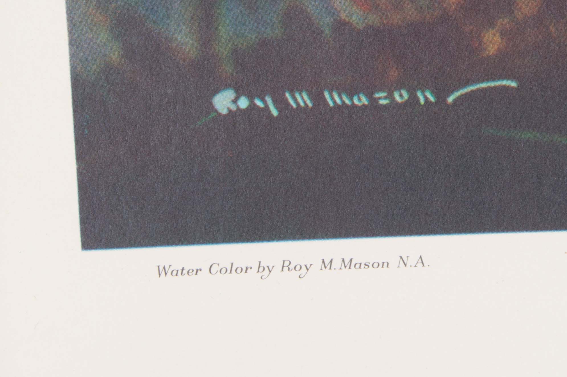 Pair of Roy M. Mason Watercolor Prints