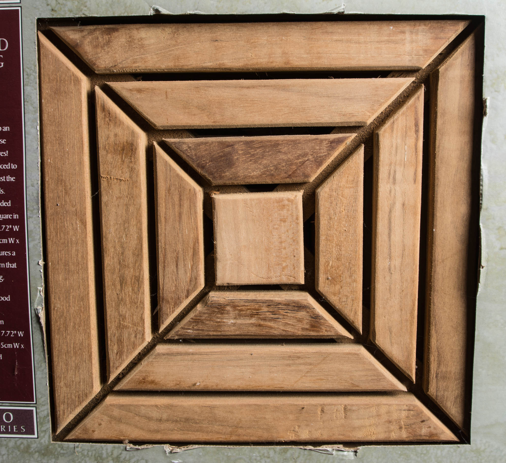 Terrace Accents Four Pack Teakwood Flooring Squares