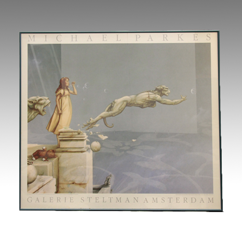 Duo of Michael Parkes Exhibition Posters