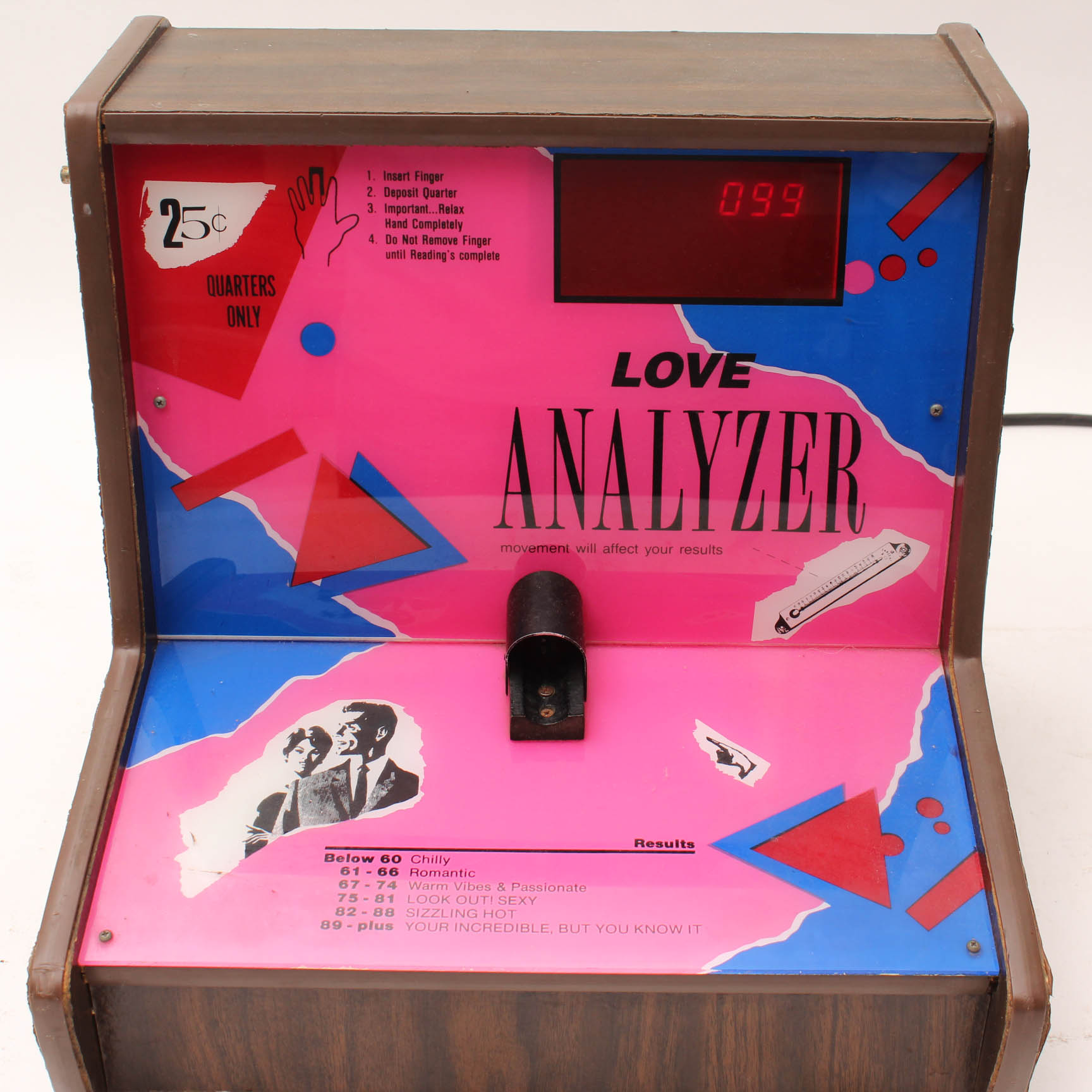 Vintage 1980's Love Analyzer Quarter Game