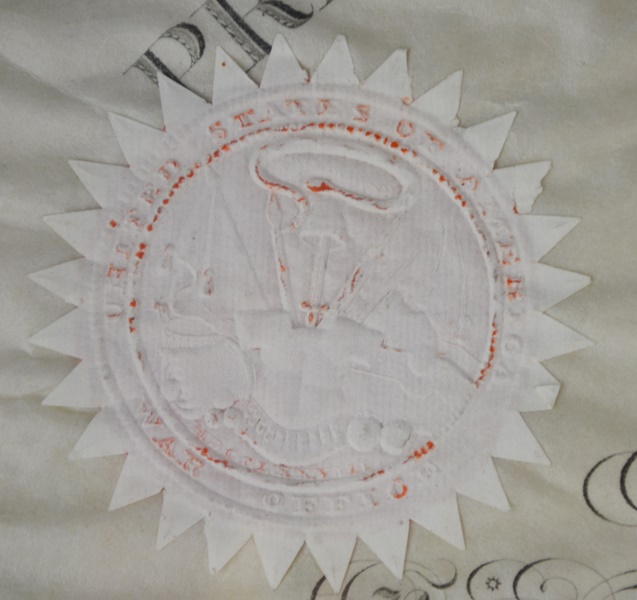 1848 Original Signed President Polk Letter of Appointment For Edward F. Abbott