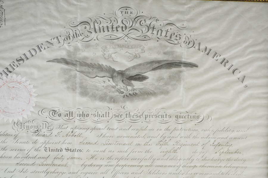 1848 Original Signed President Polk Letter of Appointment For Edward F. Abbott