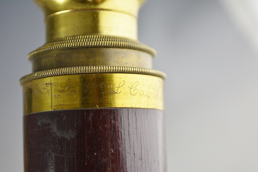 Antique Army Spyglass Of Major Edward F. Abbott