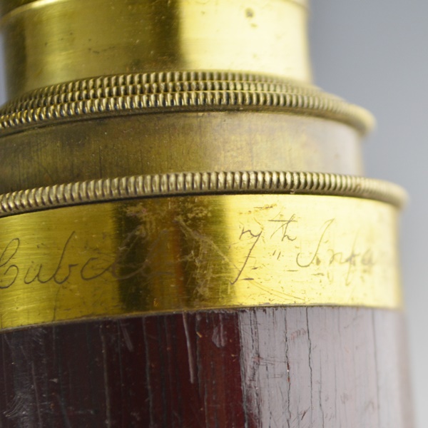Antique Army Spyglass Of Major Edward F. Abbott