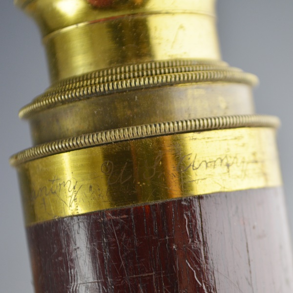 Antique Army Spyglass Of Major Edward F. Abbott