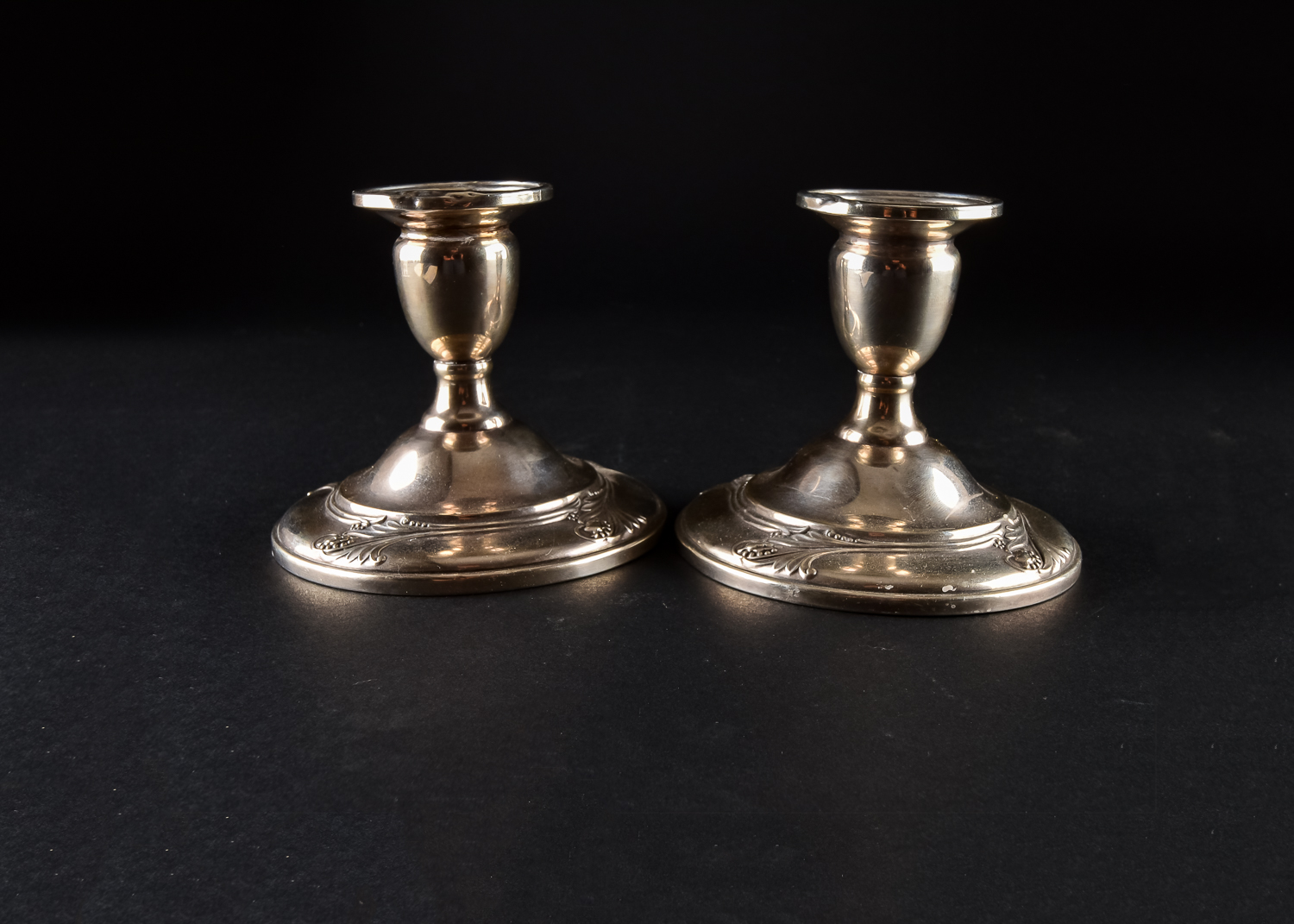 Weighted Sterling Silver Candlesticks