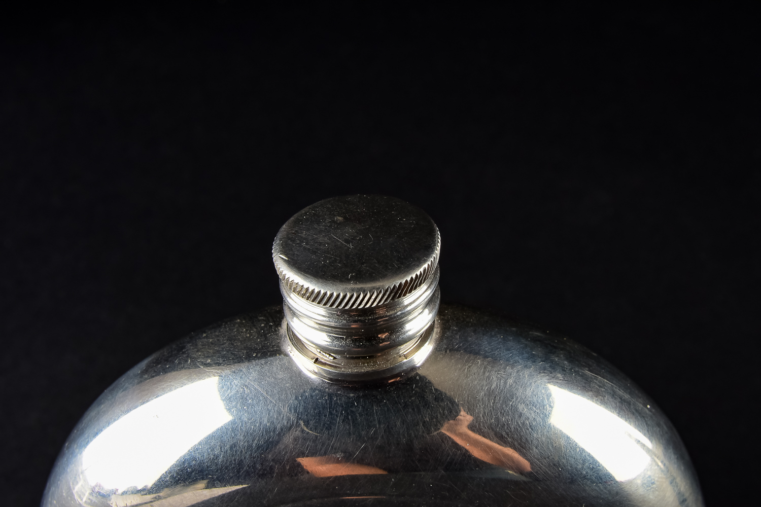 Pair of Flasks with Pewter Coasters