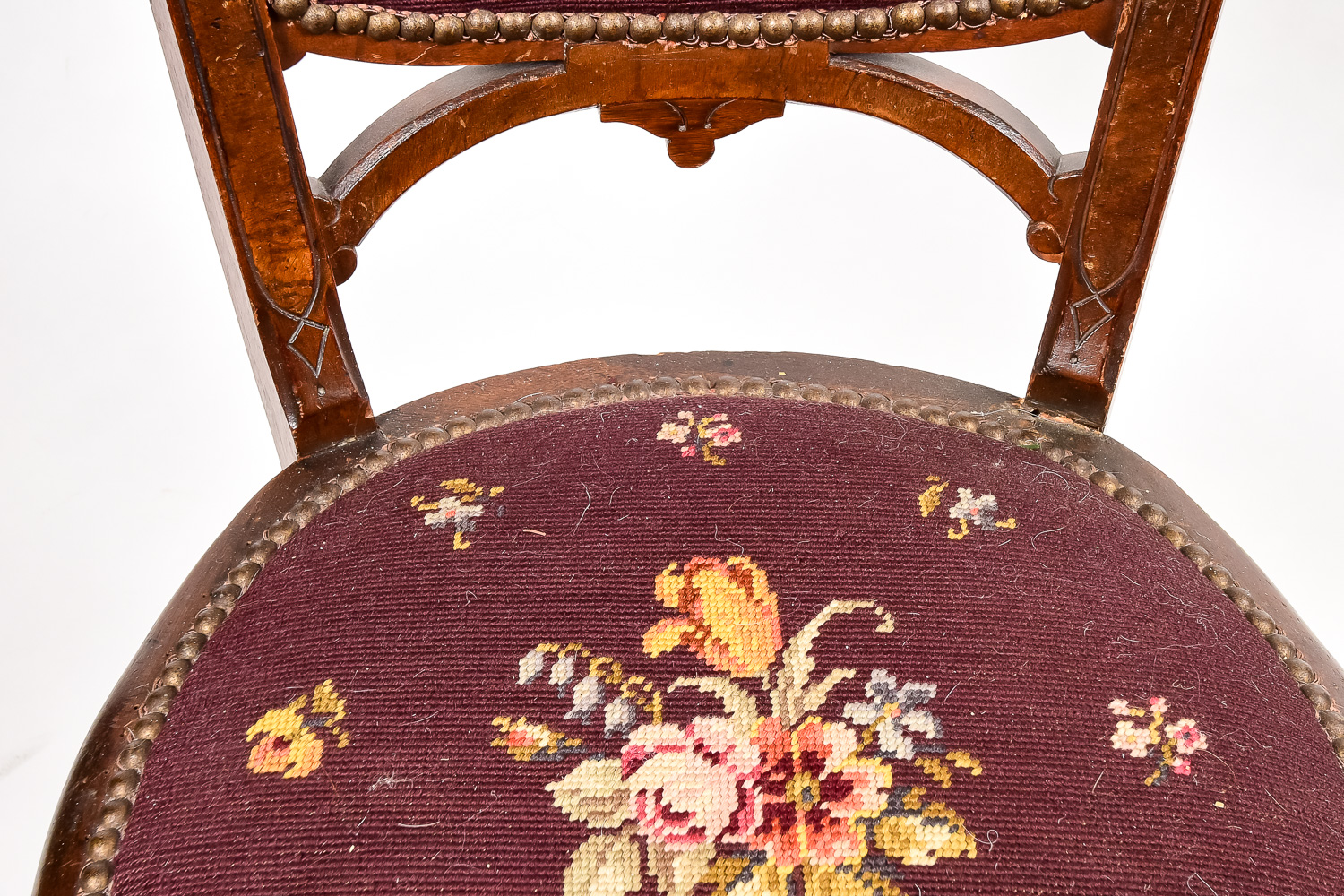 Antique Victorian Walnut Chair