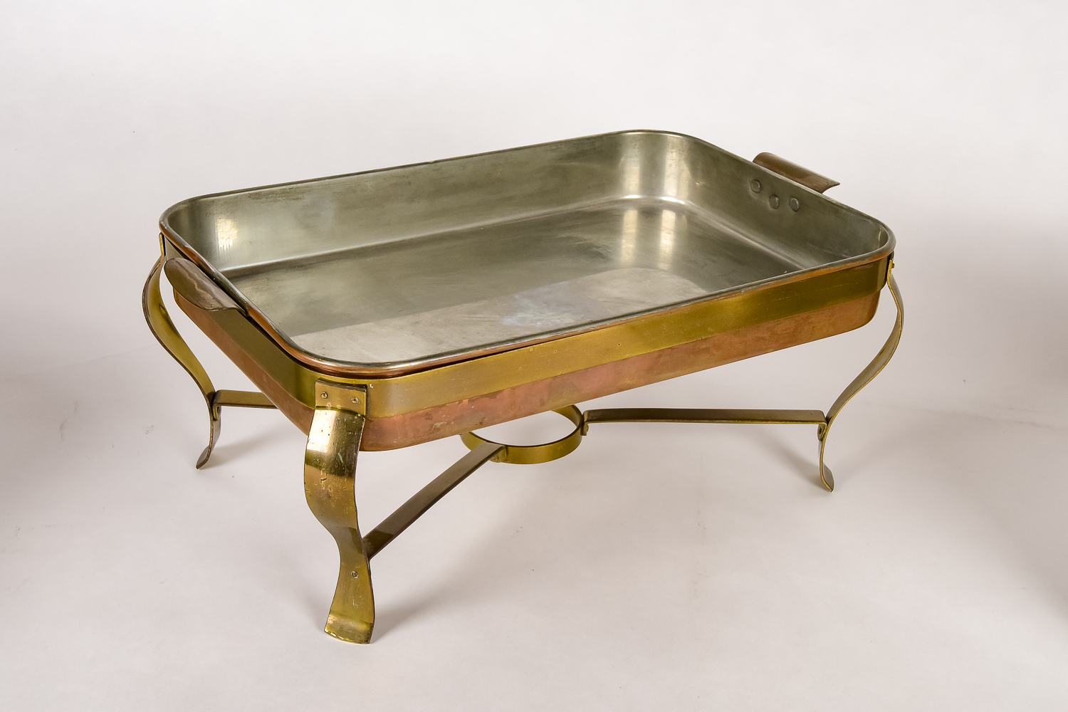 Aluminum Roaster and Copper Chaffing Dish