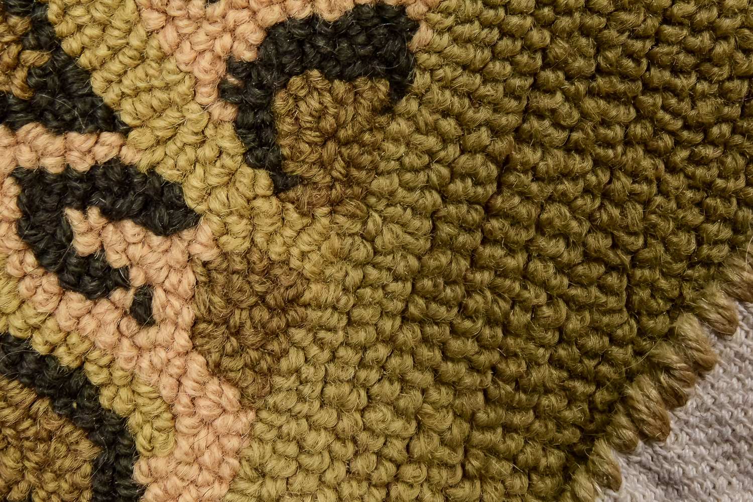 Three Floral Hooked Rugs