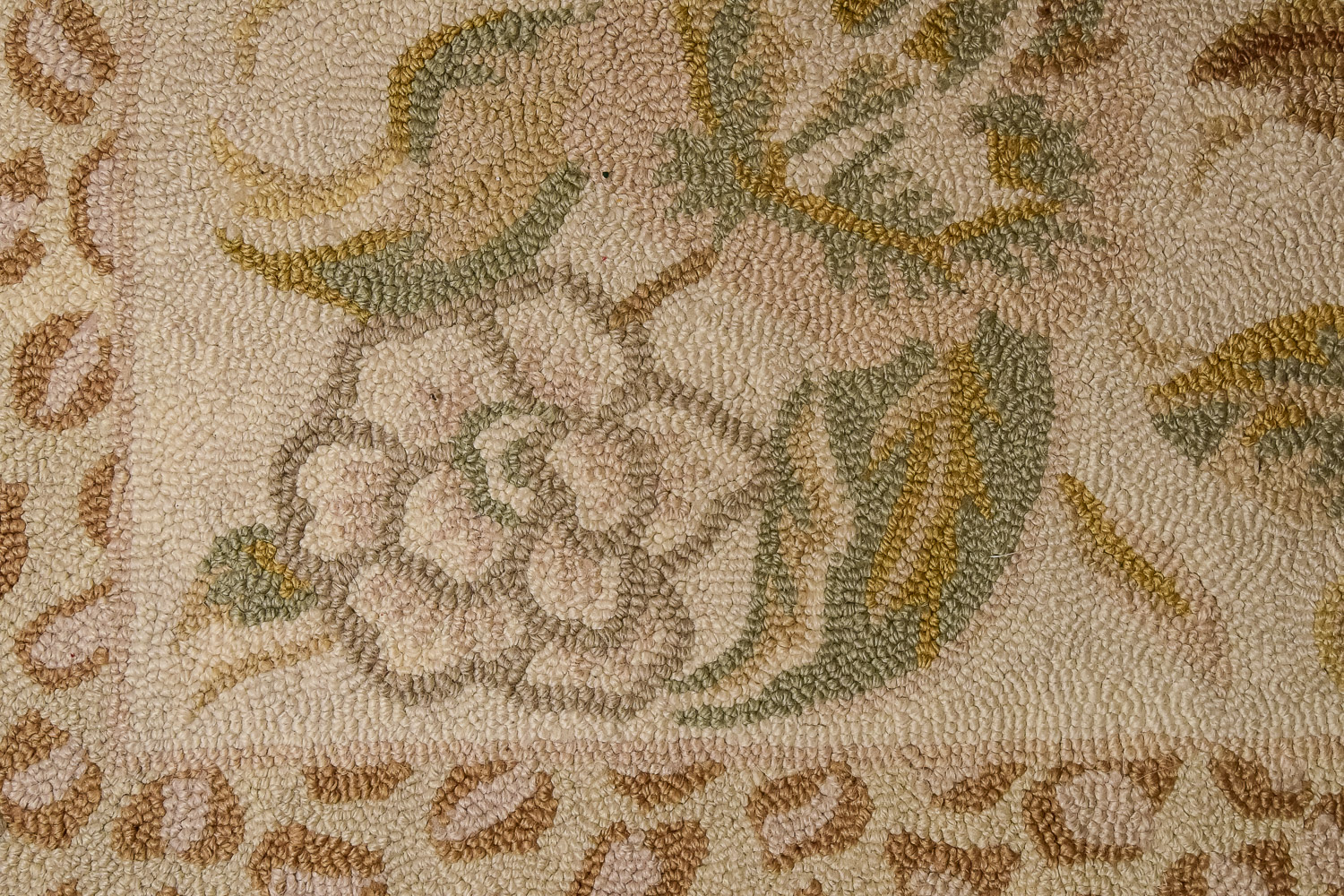 Three Floral Hooked Rugs