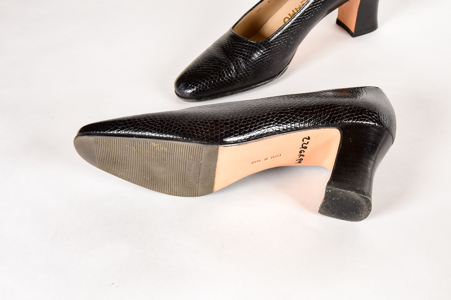 Pair of Italian Leather Women's Designer Shoes