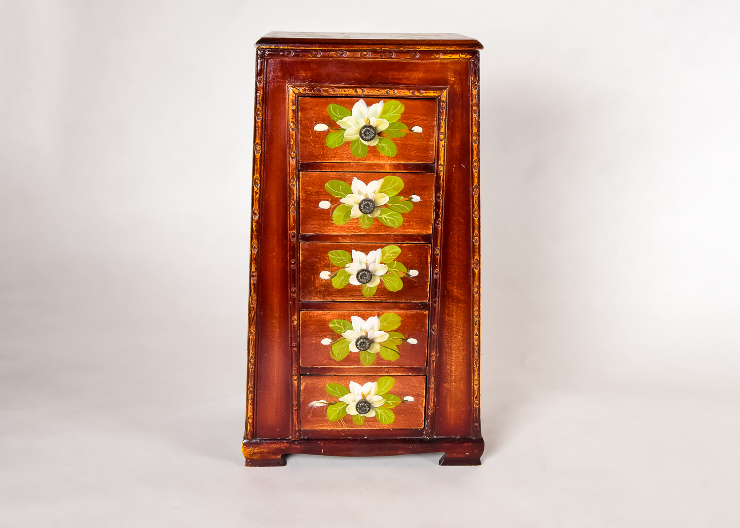 Hand-Painted Jewelry Chest