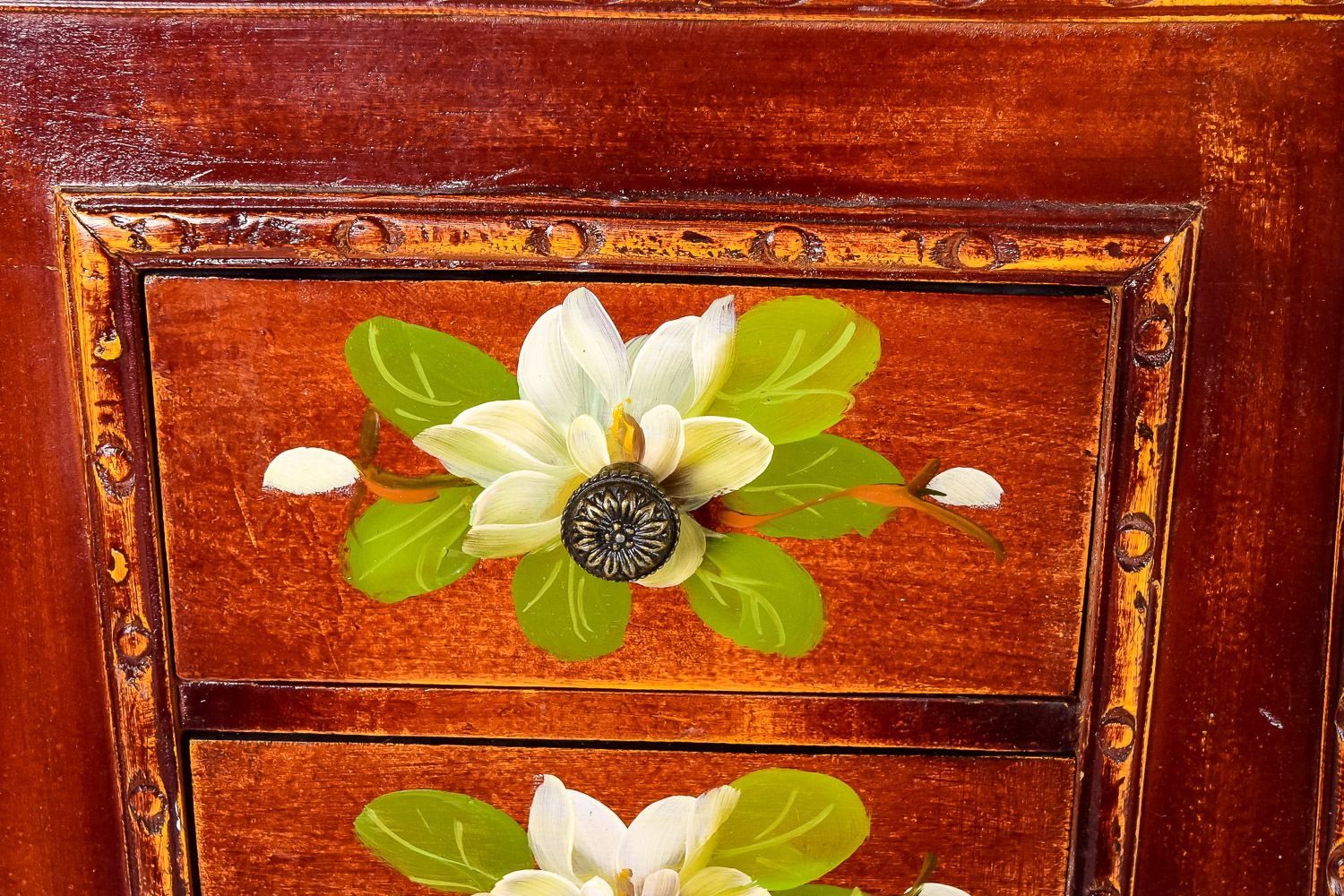 Hand-Painted Jewelry Chest