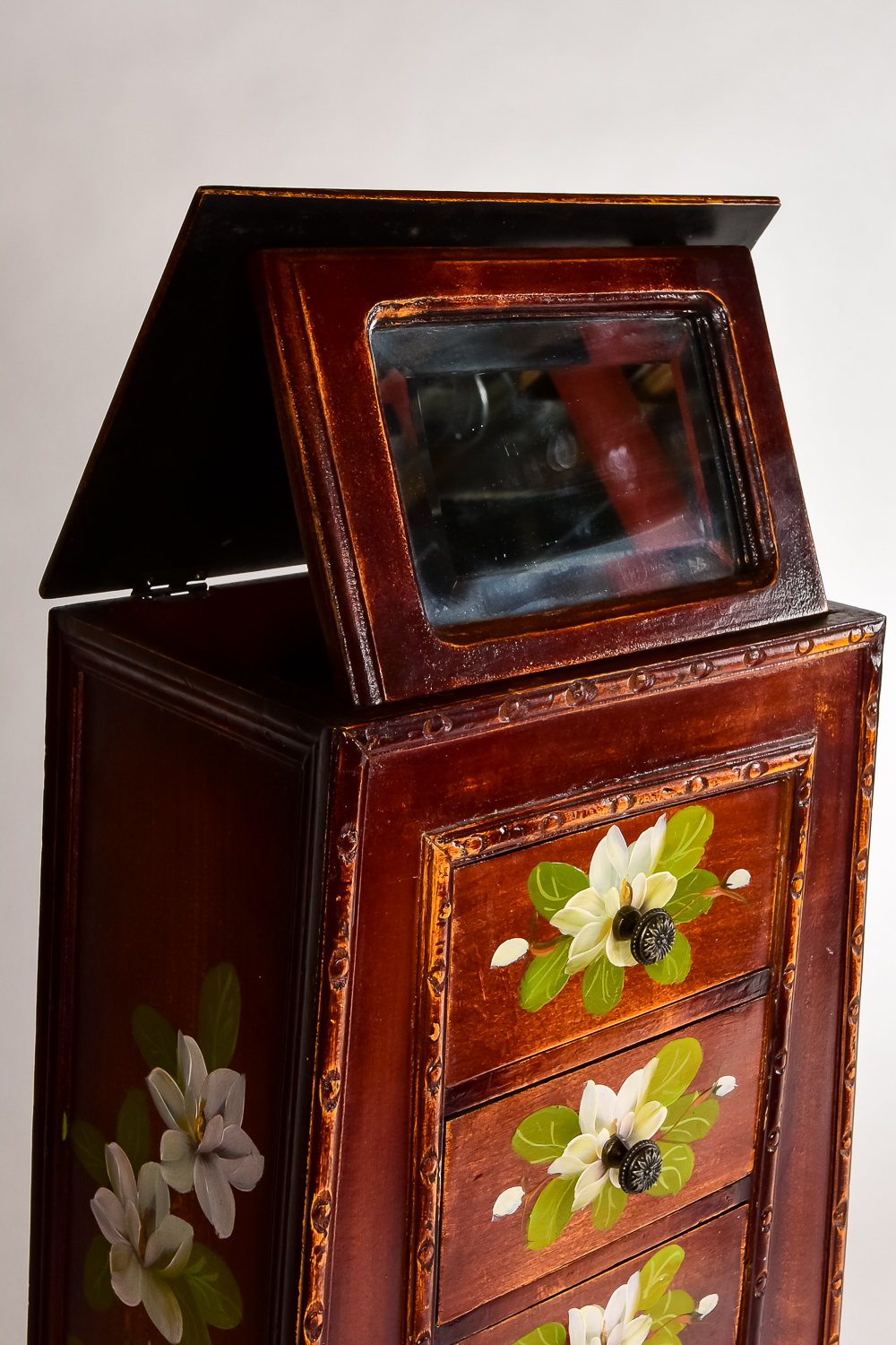 Hand-Painted Jewelry Chest