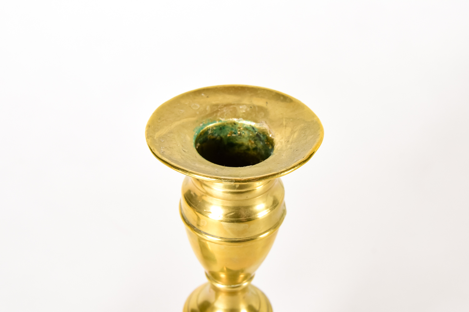 Pair of 18th C. Brass Candlesticks