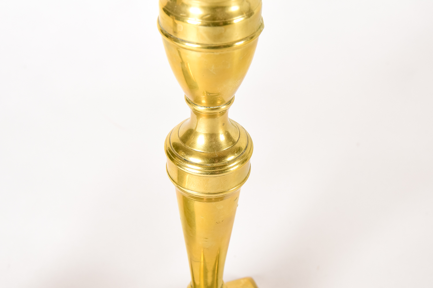 Pair of 18th C. Brass Candlesticks