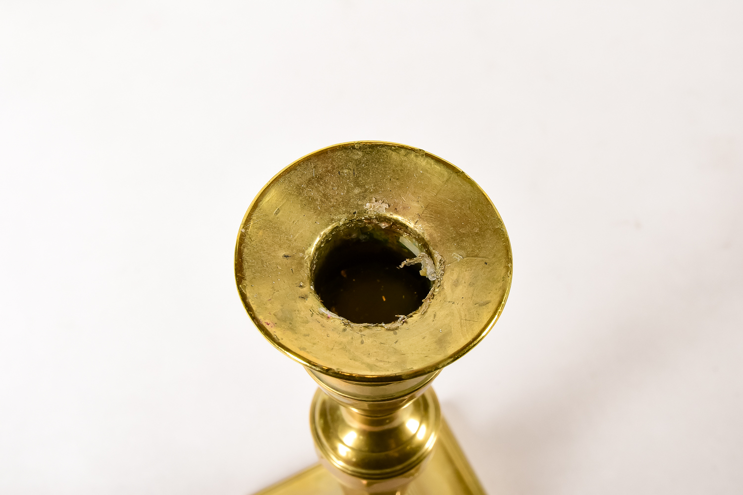 Pair of 18th C. Brass Candlesticks