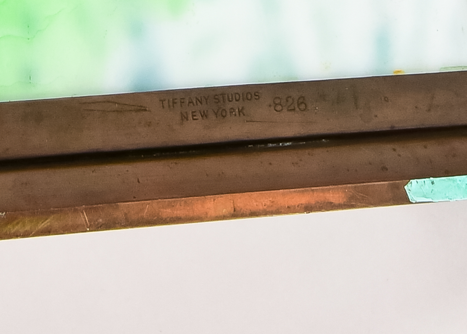 Tiffany Studios "Pine Needle" Bronze and Slag Glass Box