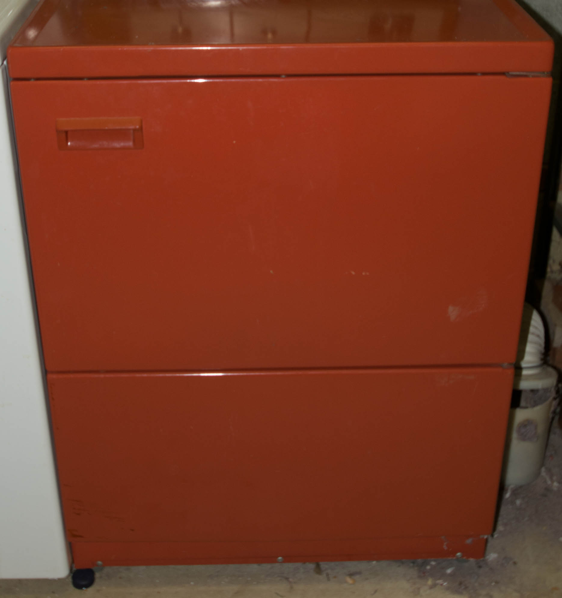 Vintage Orange Electric Crown Frigidaire Clothes Dryer