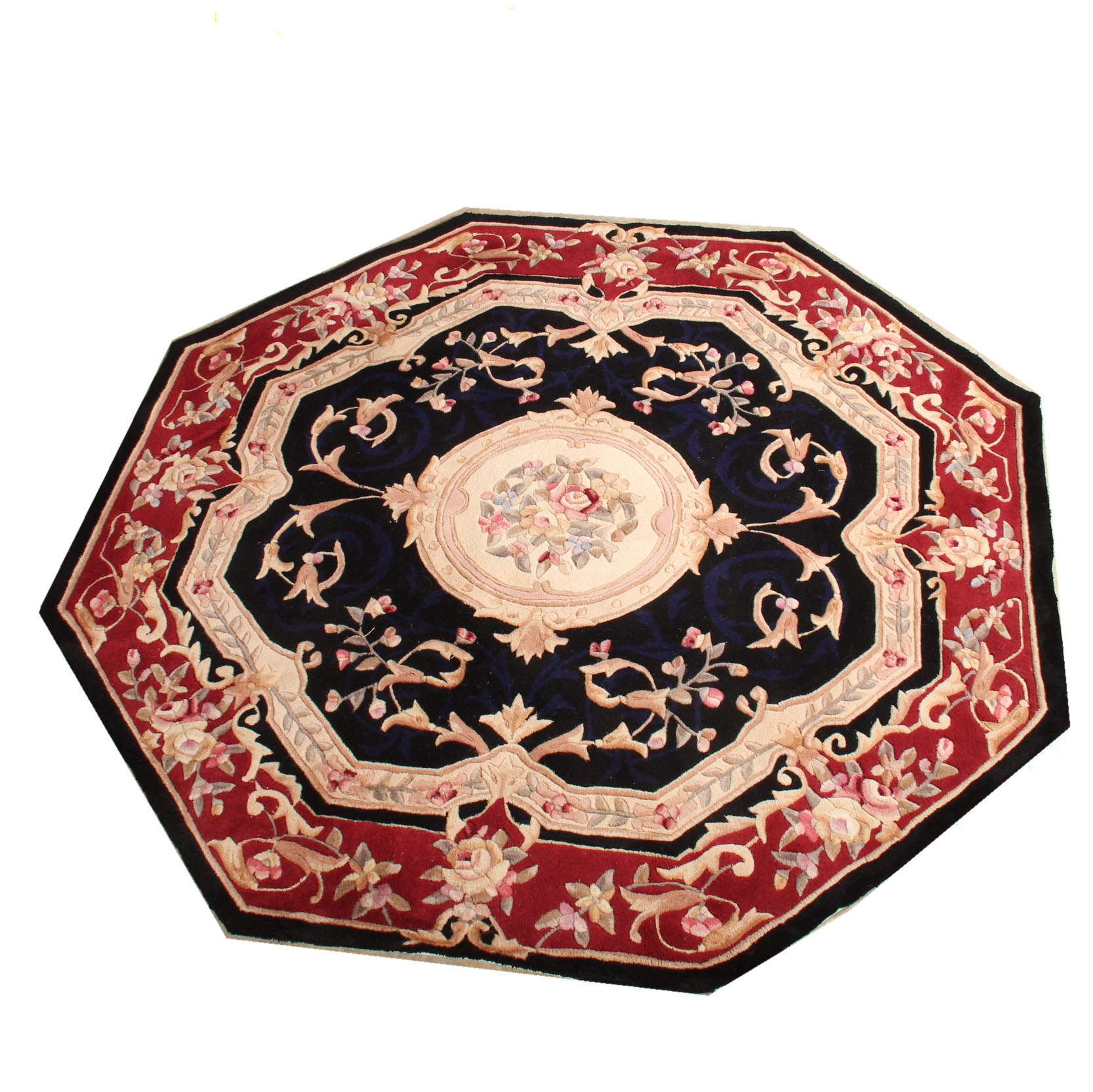 Royal Palace Hand-Tufted Octagonal "Edinburgh" Rug
