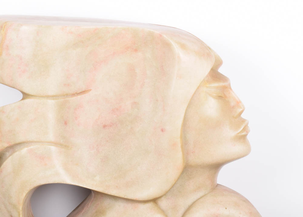 Lorne Fineday Alabaster Sculpture "Eagle Vision"