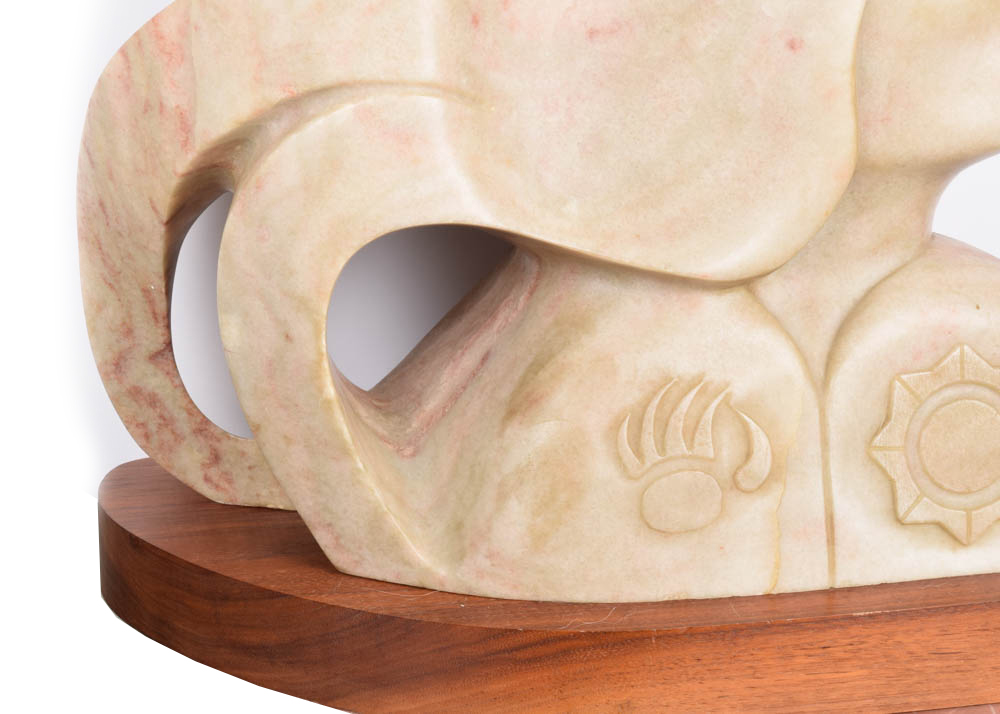 Lorne Fineday Alabaster Sculpture "Eagle Vision"