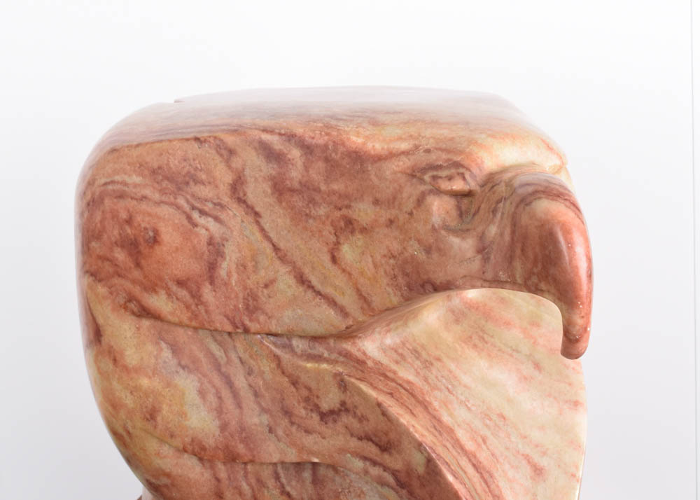 Lorne Fineday Alabaster Sculpture "Eagle Vision"