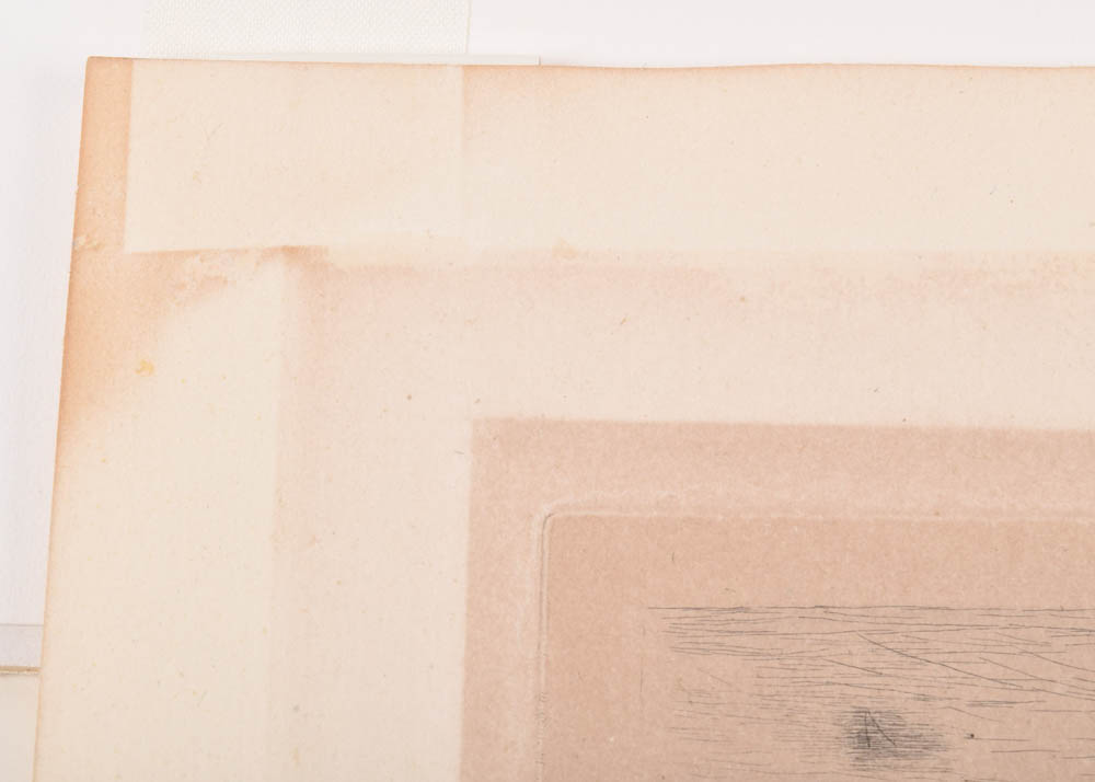 Original Pierre-Auguste Renoir Etching "Sur la plage, à Berneval"