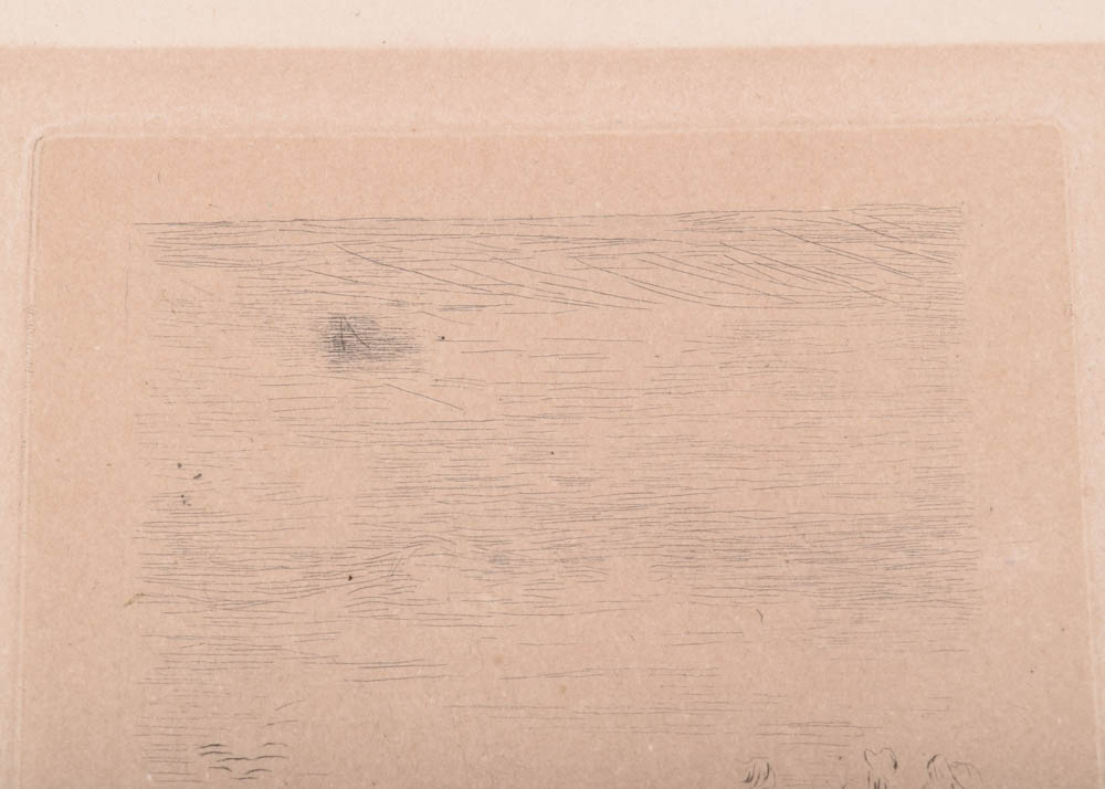 Original Pierre-Auguste Renoir Etching "Sur la plage, à Berneval"