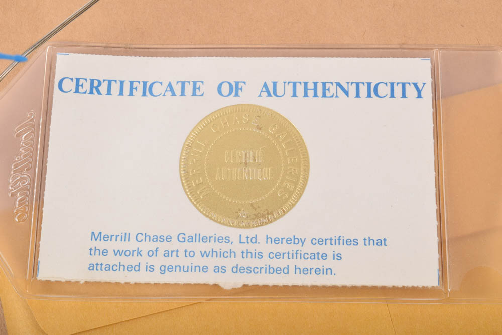 Original Pierre-Auguste Renoir Etching "Sur la plage, à Berneval"