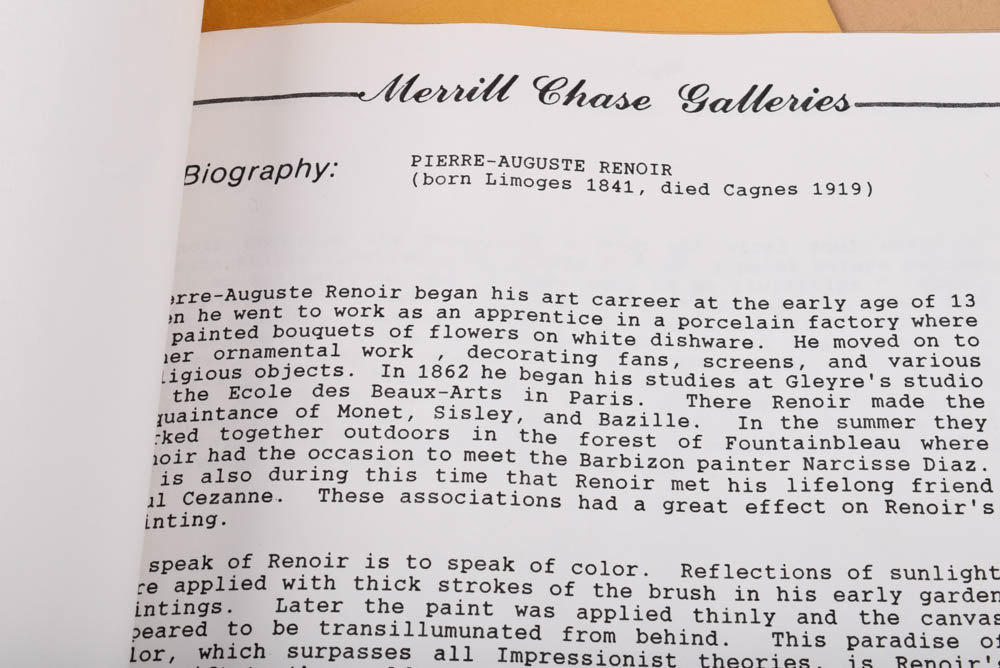 Original Pierre-Auguste Renoir Etching "Sur la plage, à Berneval"