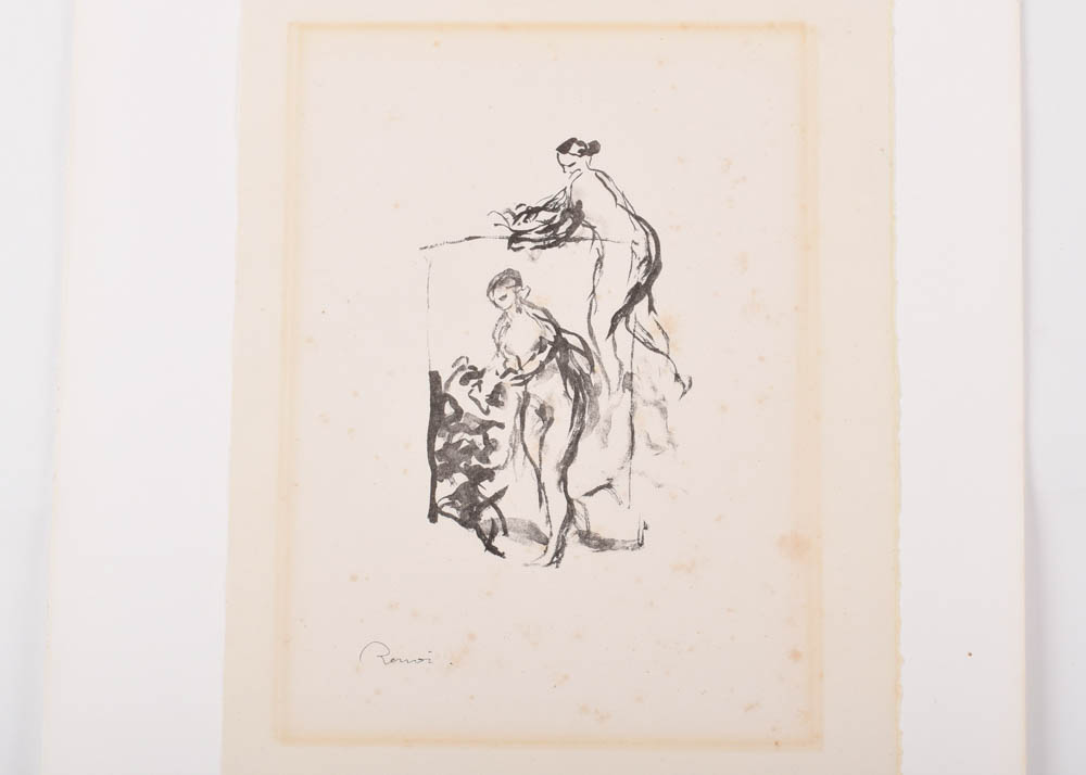 Pierre-Auguste Renoir Lithograph "Femme au cep de Vigne"