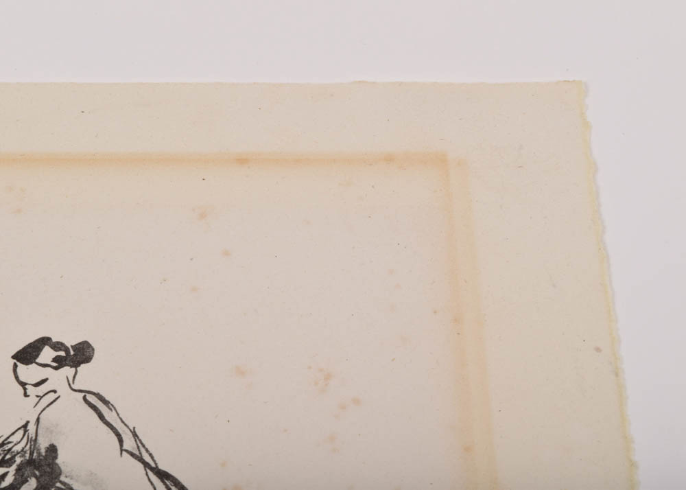 Pierre-Auguste Renoir Lithograph "Femme au cep de Vigne"