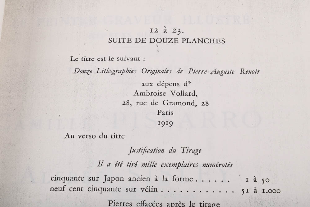 Pierre-Auguste Renoir Lithograph "Femme au cep de Vigne"