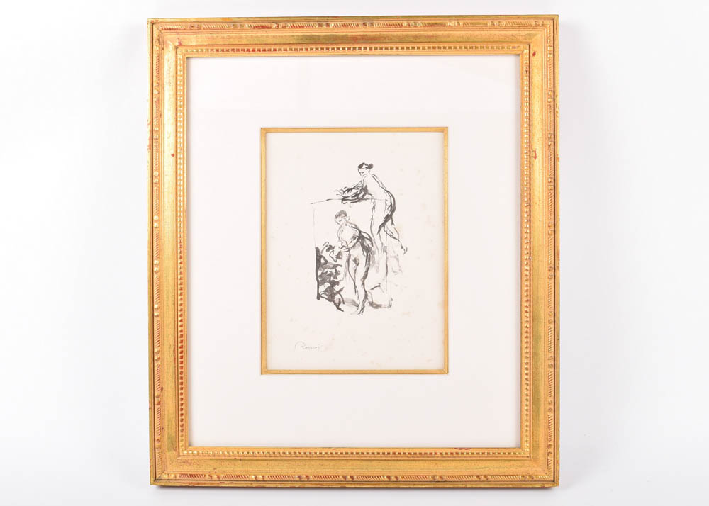 Pierre-Auguste Renoir Lithograph "Femme au cep de Vigne"