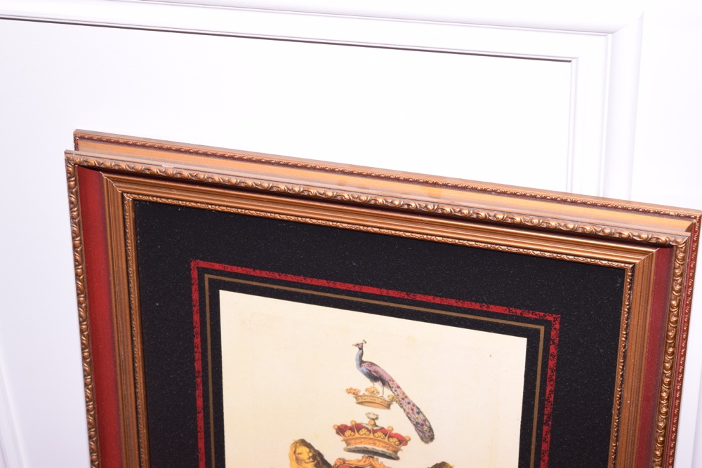 Bombay Company Framed Royal Crest Reproductions