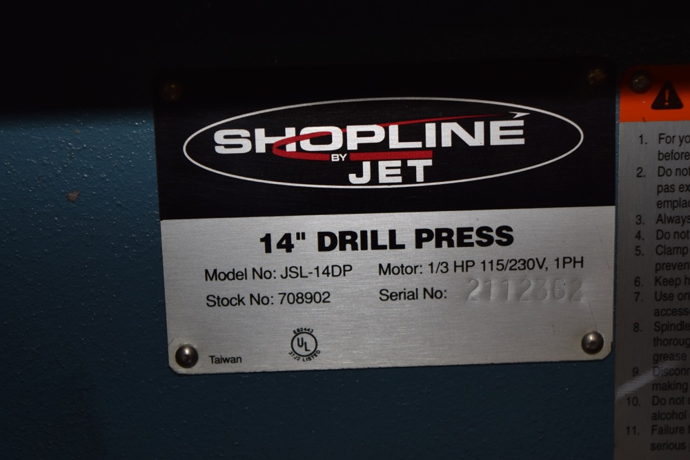 Jet Shopline Drill Press