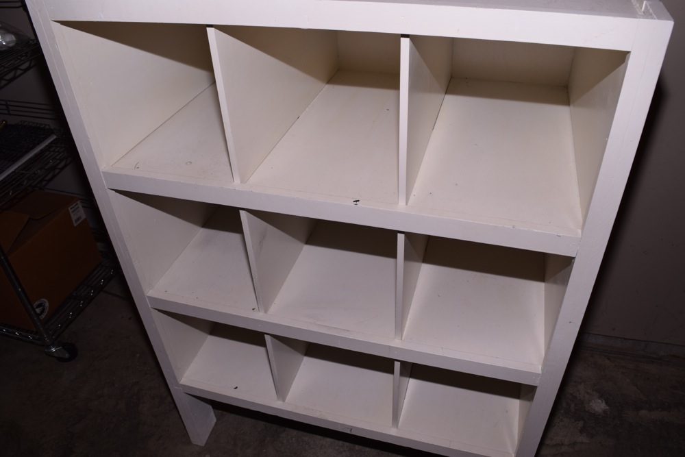 White Cubby Hole Cabinet