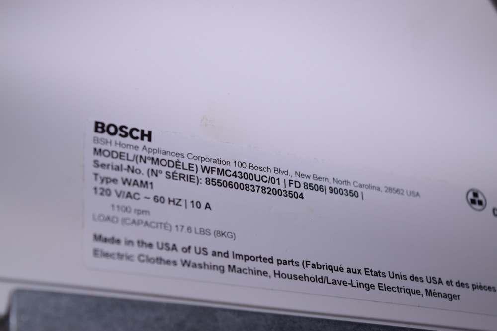 Bosch Nexxt DLX Series Washer and Electric Dryer